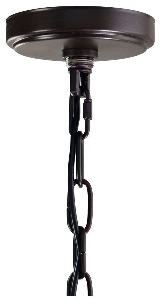 Litani 4 Light Down Chandelier With Brown Finish