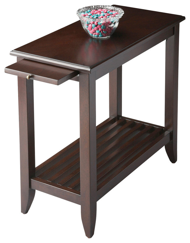 Butler Irvine Chairside Table, Merlot