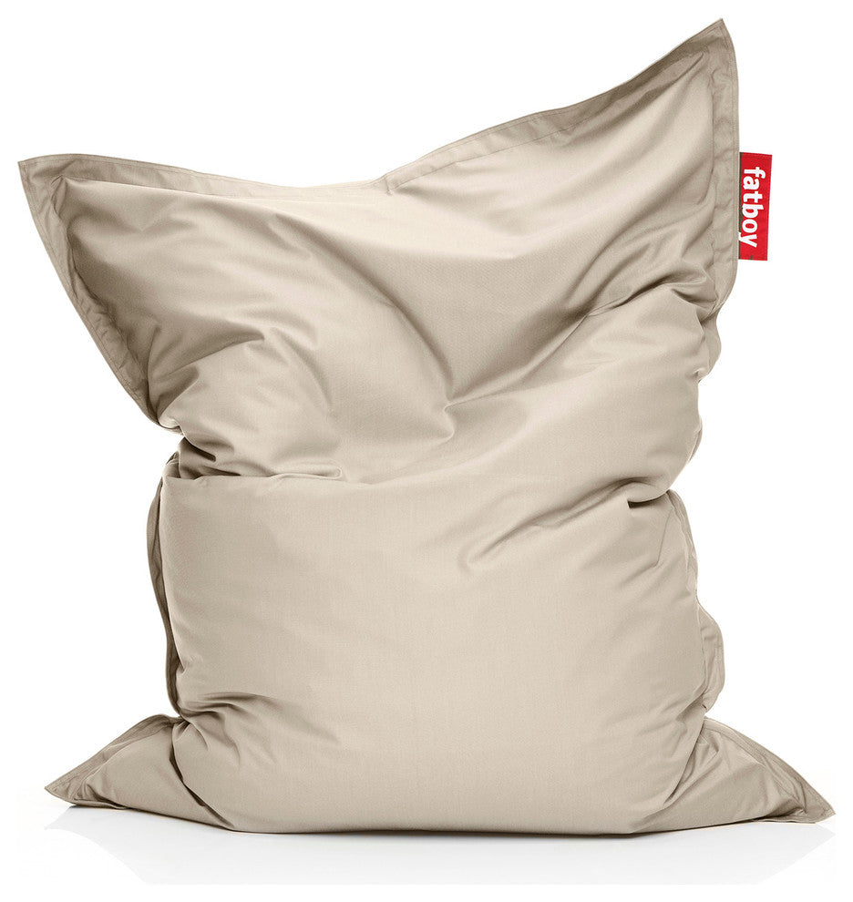 Fatboy Outdoor Modern Bean Bag Chair, Sunbrella Outer Shell, Sand