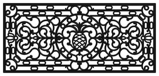 Pineapple Heritage Rubber Doormat, 36"x72