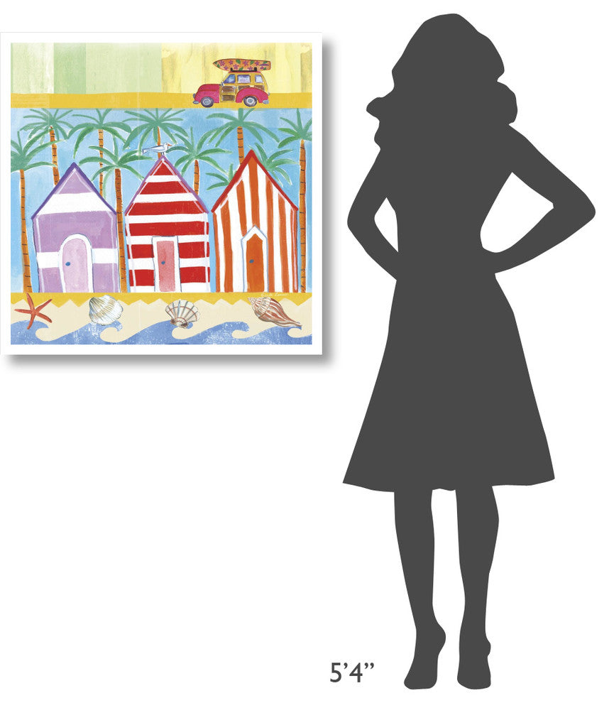 "Beach Living I" Digital Paper Print by Farida Zaman, 32"x32"