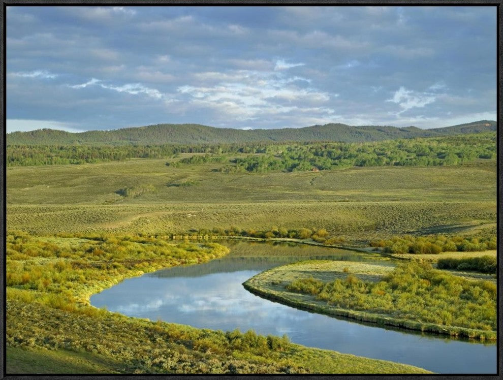 Cloudy Skies Over Green River, Bridger-Teton National Forest, Wyoming, 32"x24"