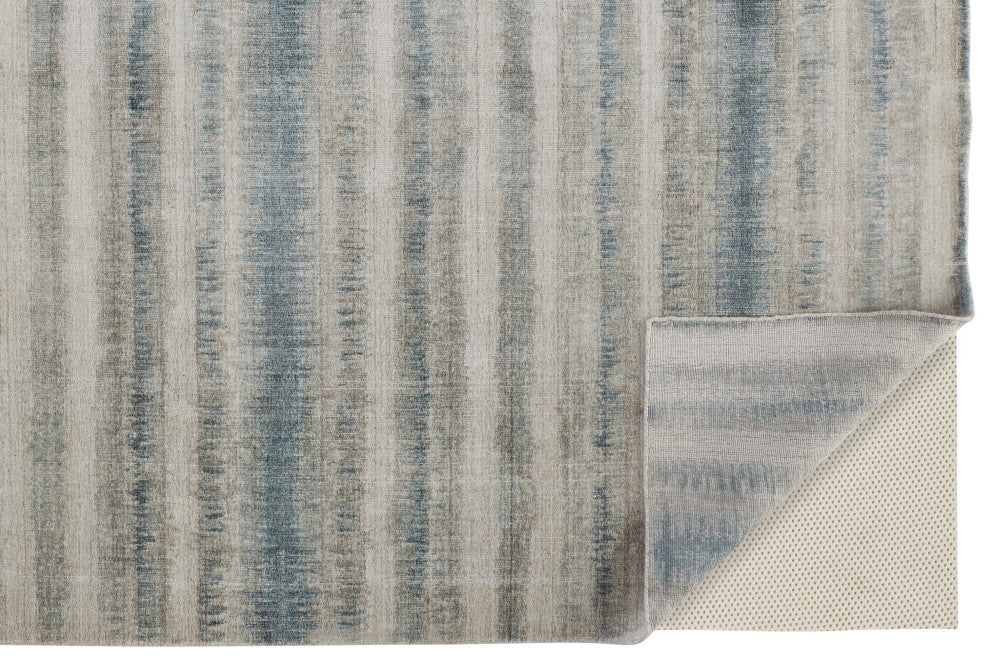 Weave & Wander Malana Rug, Aegean Blue/Warm Gray, 8ft x 10ft Rug