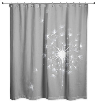 Watercolor Dandelion 2 71x74 Shower Curtain