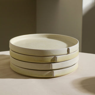 Stone Lain Bao Stoneware Dinner Plate Set of 4, Beige
