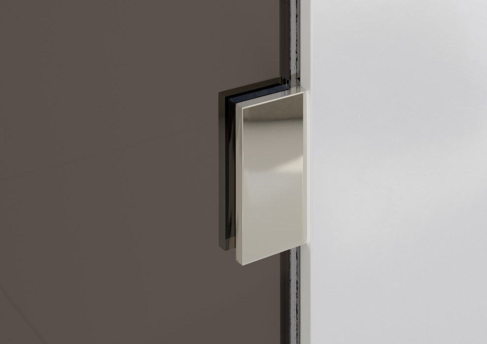 Bathtub Single Fixed Panels, Polished Nickel