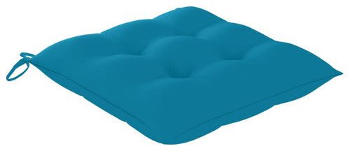 vidaXL Solid Acacia Wood Patio Chairs with Tea Table and Cushions Garden Seat