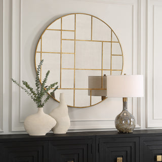 Uttermost - 09969 - Mirror - Geometric - Antiqued Gold Leaf