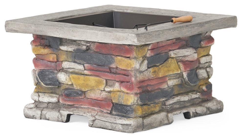 GDF Studio Tundra Square Fire Pit