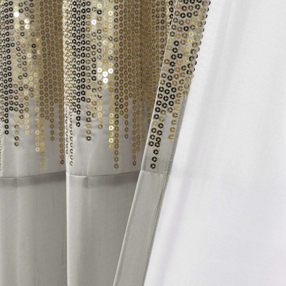 Night Sky Single Window Panel, Yellow/Gray, 84"x42"