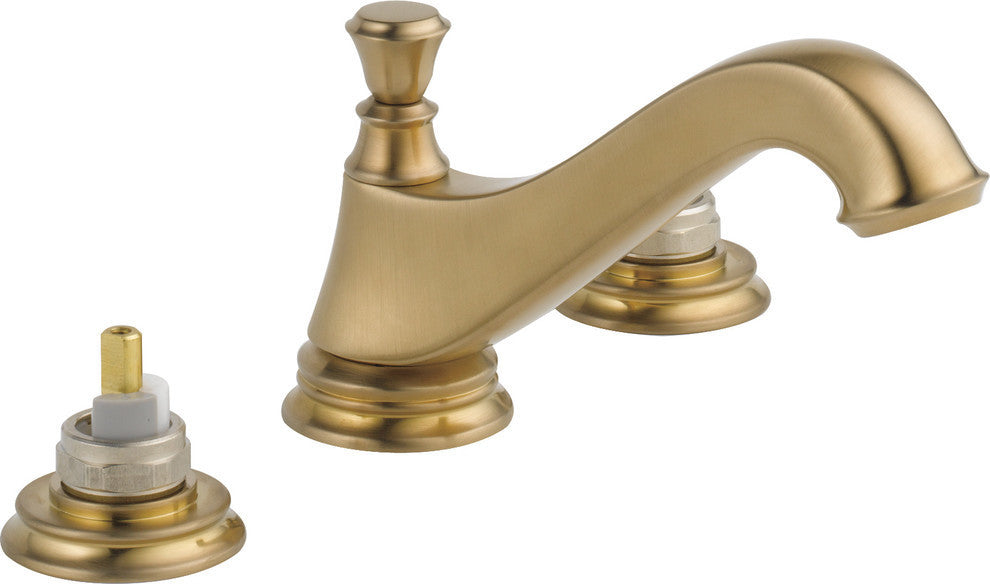 Delta Cassidy 2-Handle Bathroom Faucet - Less Handles, Champagne Bronze