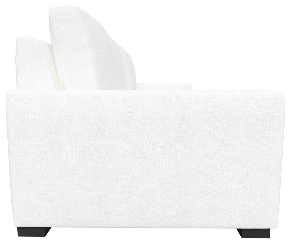 Nativa Interiors Revolution Sofa 105", Off White, Depth: Classic