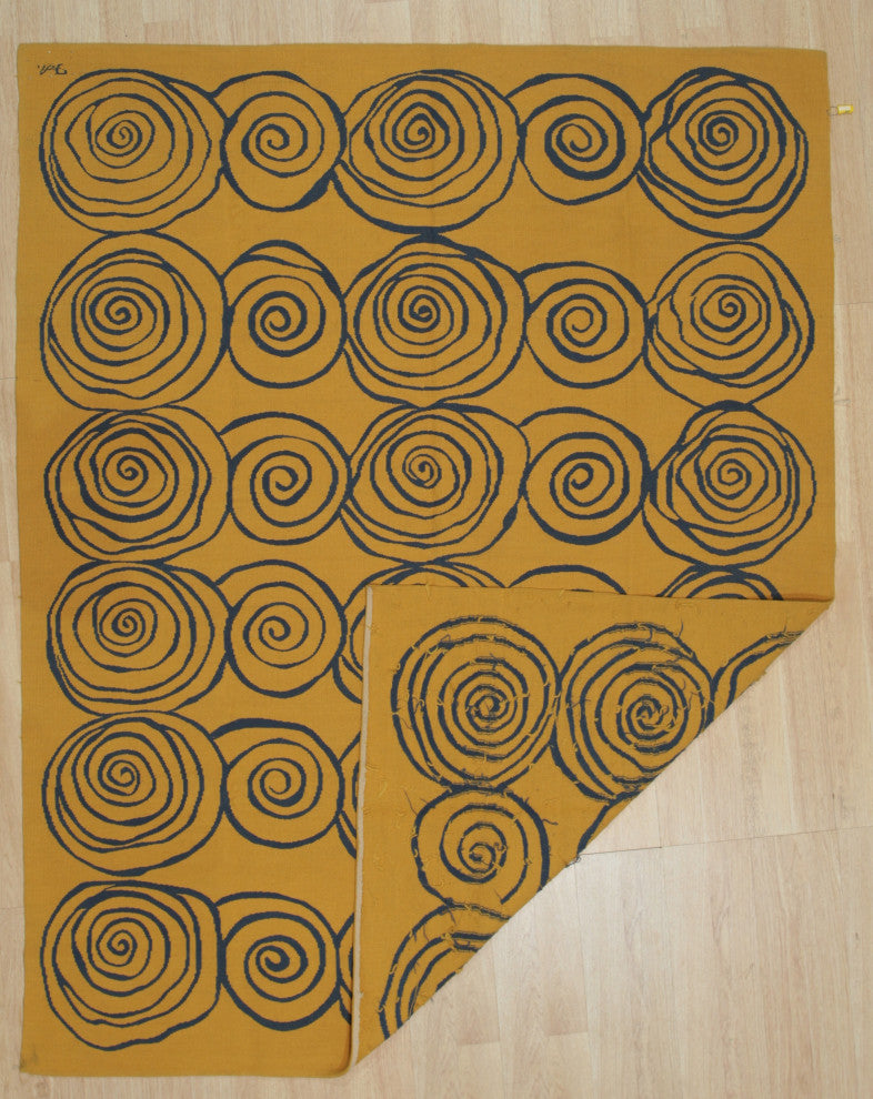 Yellow Contemporary Modern Modern Flat Weave Area Rug