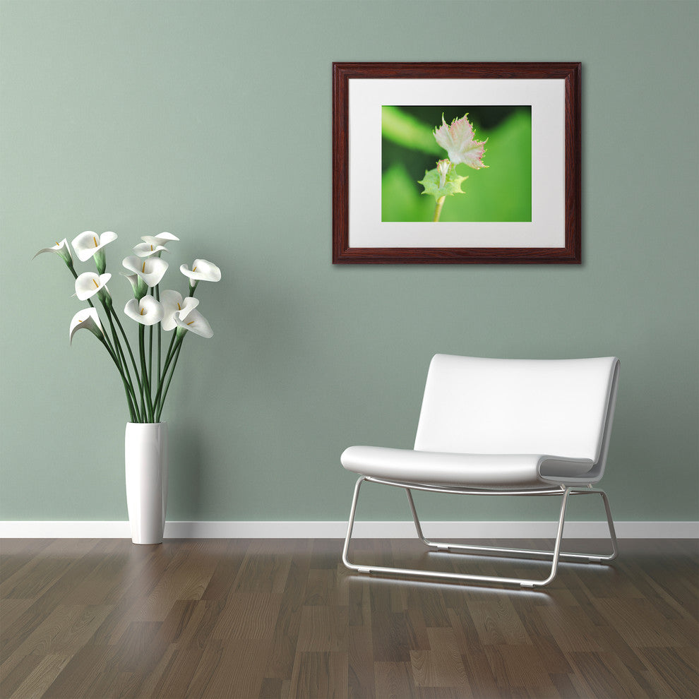 ''Beginning'' Matted Framed Canvas Art by Monica Mize