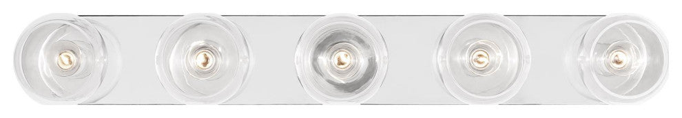 Monroe Large Glass Vanity, Polished Nickel