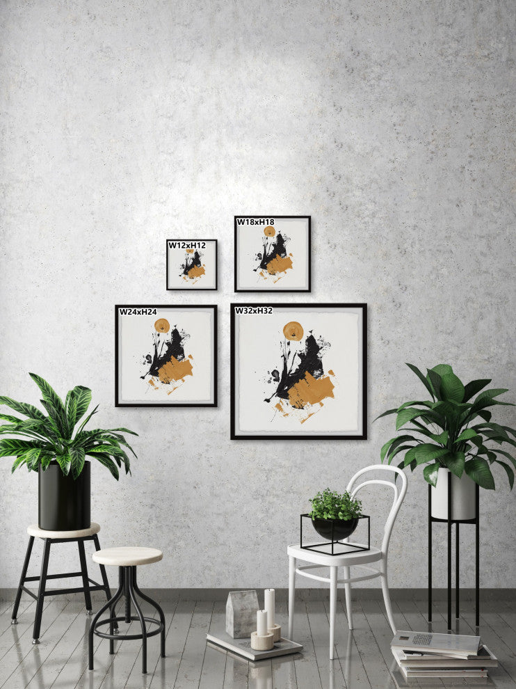 "Upward Dispersion" Framed Painting Print, 24x24