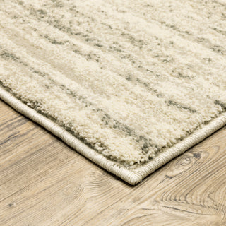 Carolina Abstract Area Rug, Beige, 2'x3'