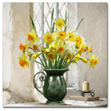 The Macneil Studio 'Daffodils' Canvas Art, 14"x14"