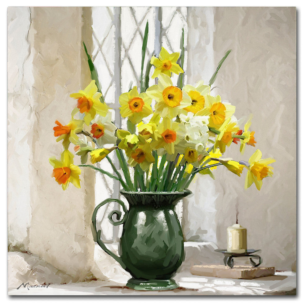 The Macneil Studio 'Daffodils' Canvas Art, 14"x14"