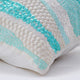 Blue Decorative Pillow Covers 12"x12" Silk, Frozen In Time