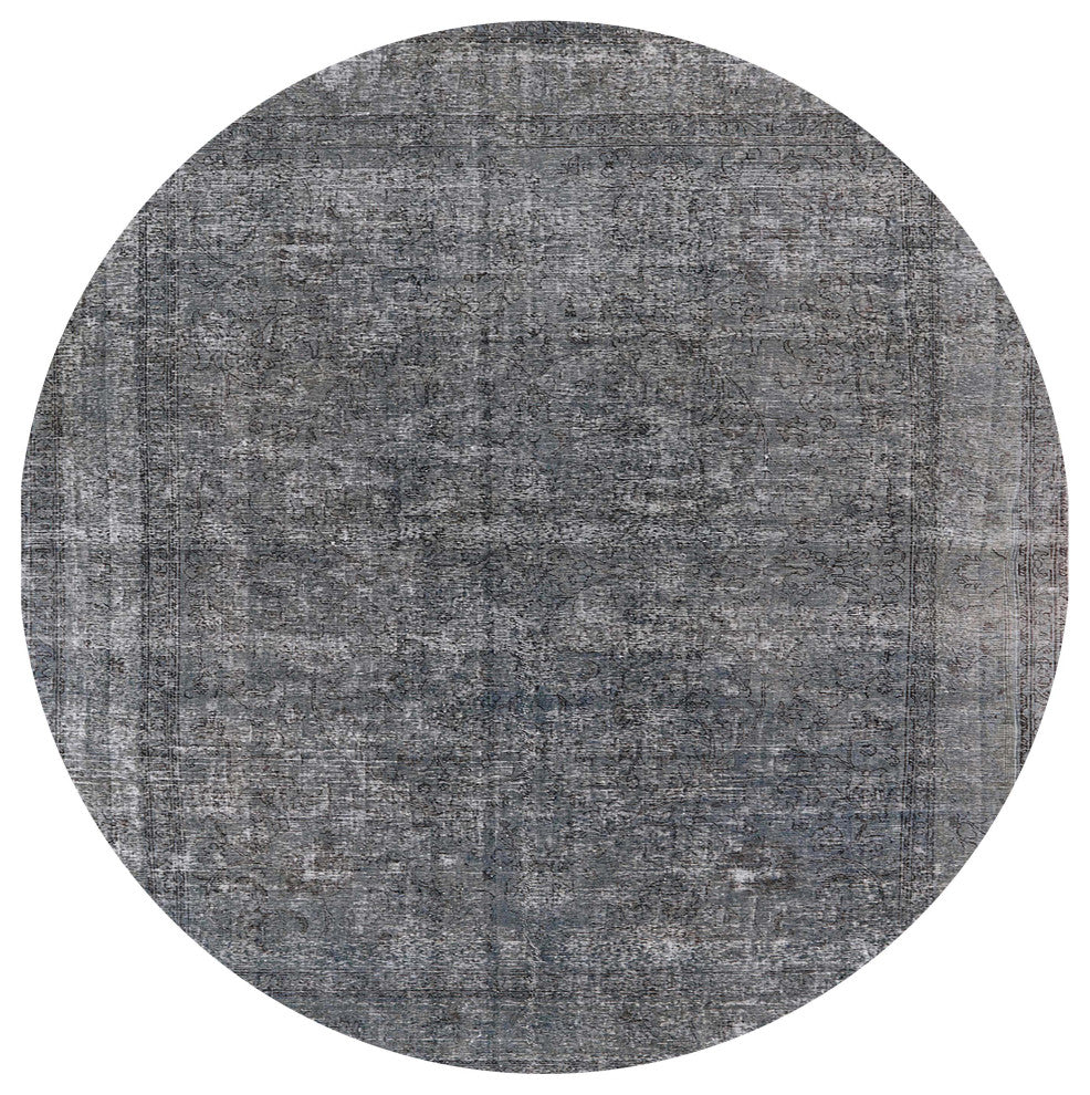 Ahgly Company Indoor Round Mid-Century Modern Area Rugs, 4' Round