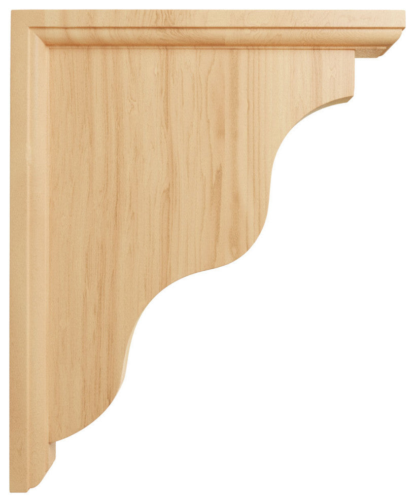 1 1/2"W x 9"D x 11"H Hamilton Traditional Bracket, Red Oak