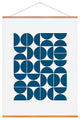 The Old Art Studio Mid Century Modern 04 Blue Art Print