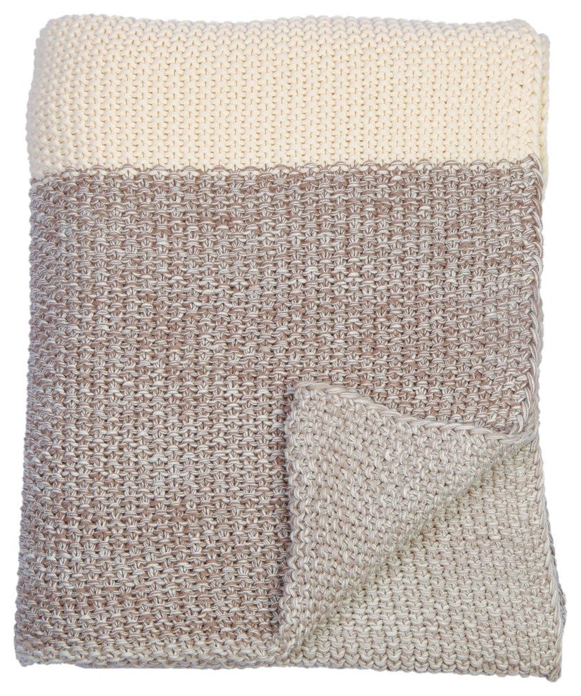 Darzzi Marl Moss Stripe Throw