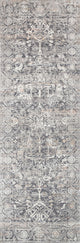 High Low Pile Lucia LUC-03 Area Rug by Loloi II, Steel/Ivory, 2'8"x10'