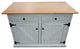 Farmhouse / Barn Style Kitchen Island, Distressed White