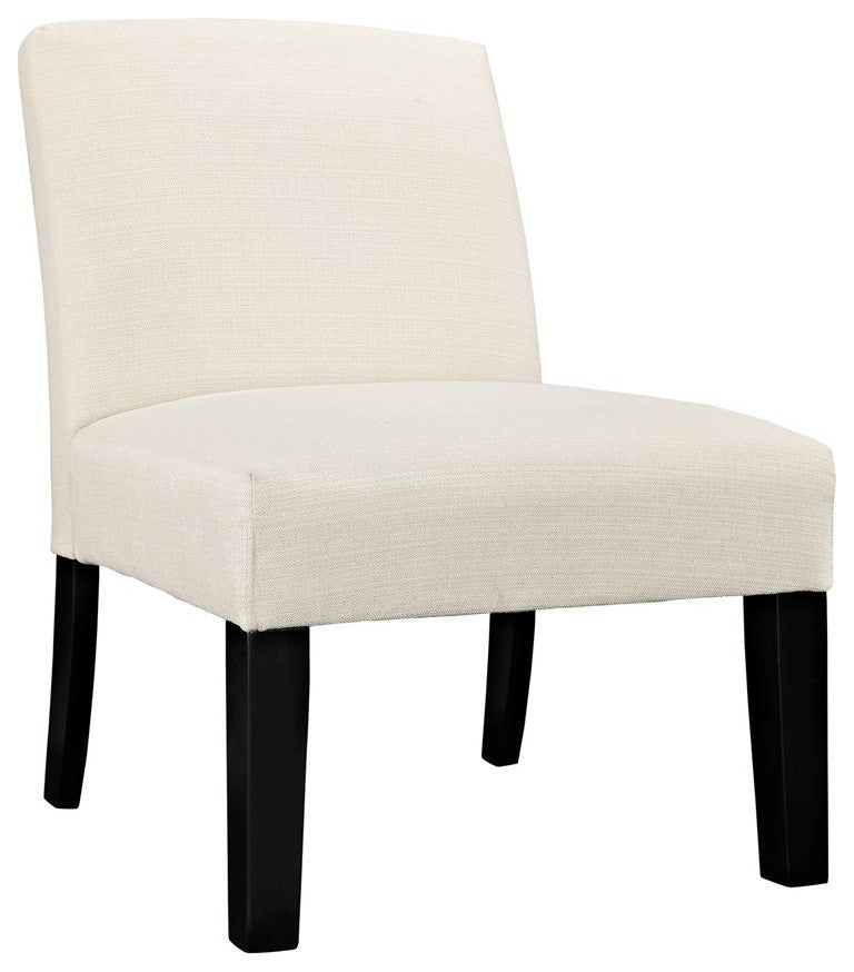 Modern Beige Auteur Upholstered Fabric Armchair