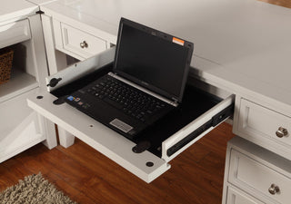Parker House Boca L Shape Desk With Hutch