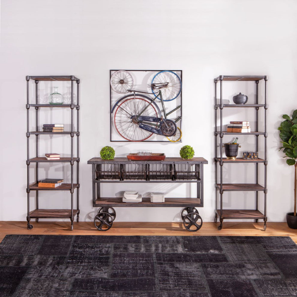 Paxton 25-Inch Wide Industrial Bookshelf