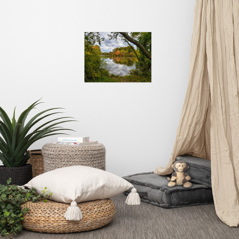 Lost in Autumn Color Landscape Photo, Rural Unframed Wall Art Print, 18" X 24"
