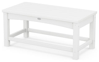 POLYWOOD Club Coffee Table, White