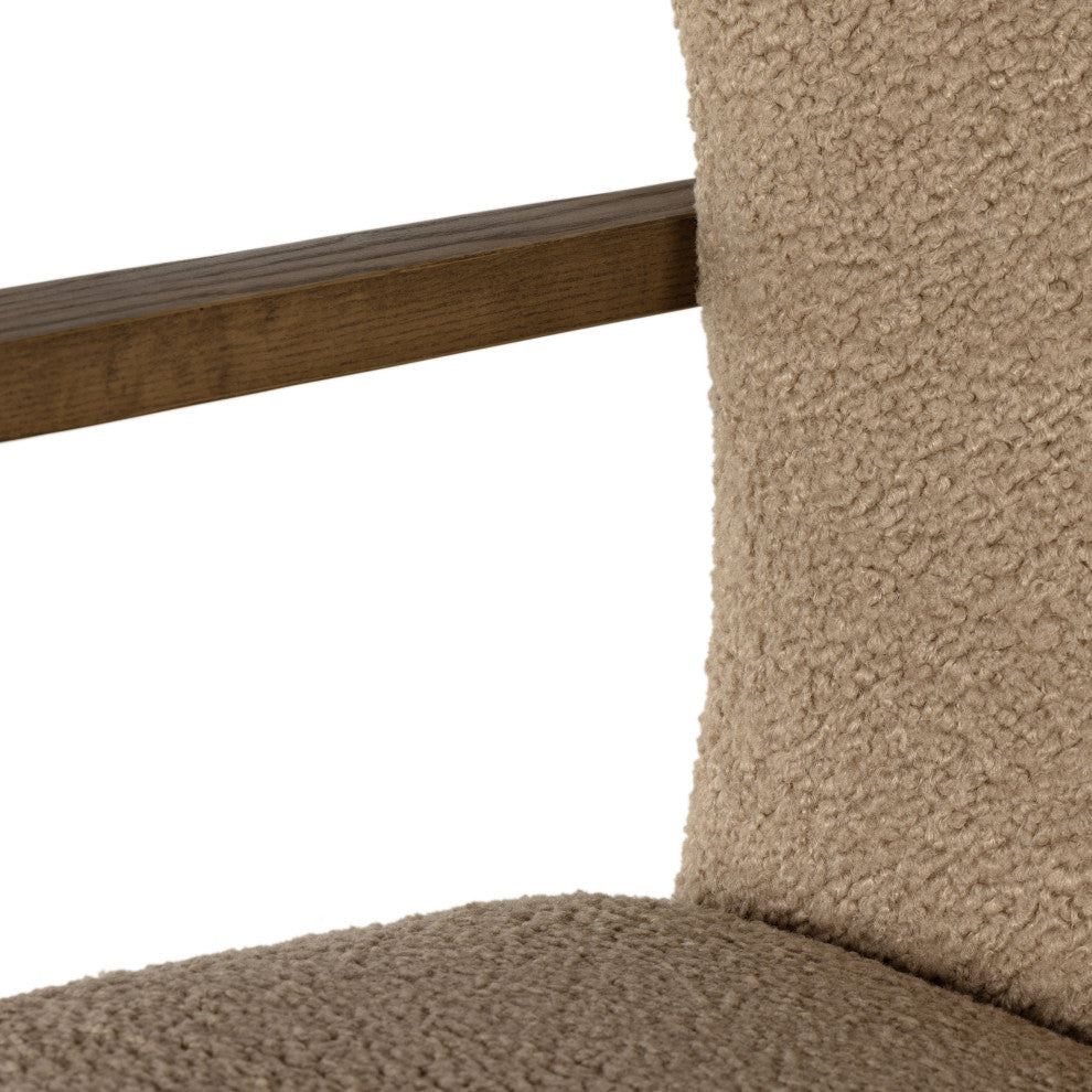 Melrose Desk Chair-Sheepskin Camel