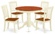 5-Piece Round 36" Table and 4 Vertical Slatted Chairs
