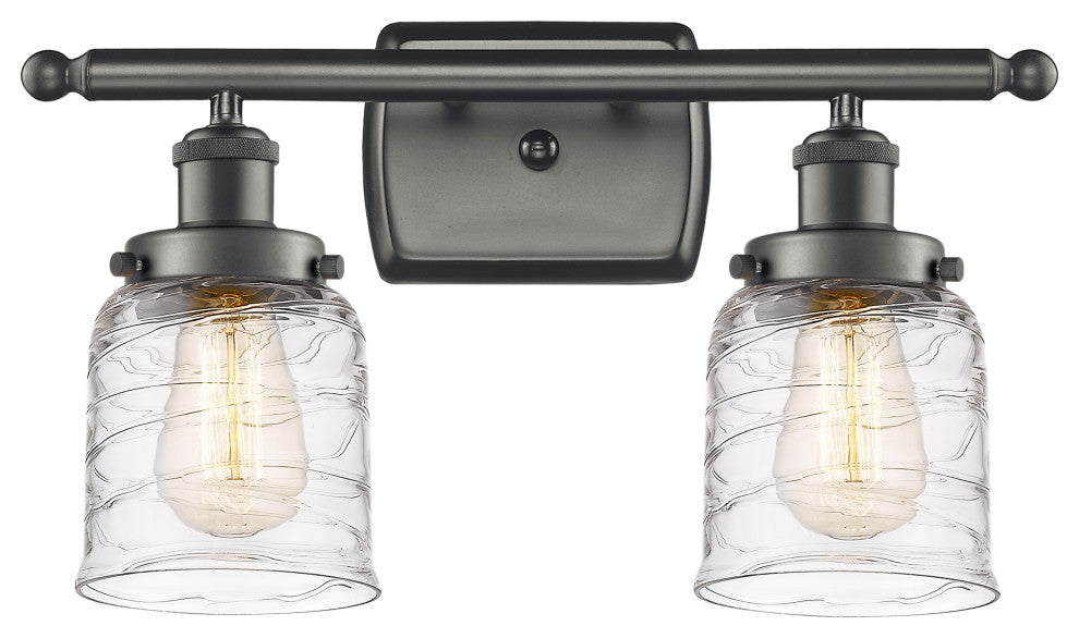 Innovations 916-2W-OB-G513 2-Light Bath Vanity Light, Oil Rubbed Bronze