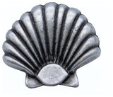 Seashell Cabinet Knob, Large, Pewter