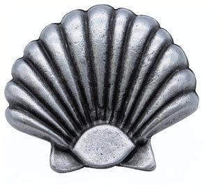 Seashell Cabinet Knob, Large, Pewter