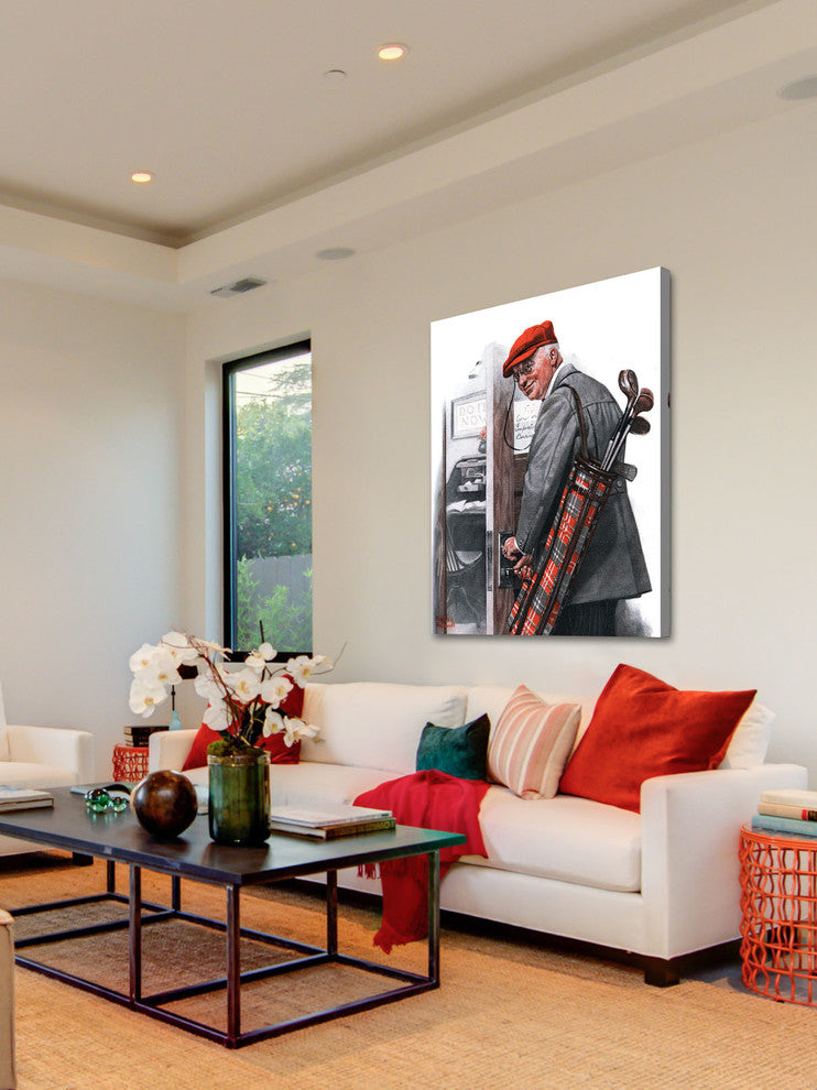 "Important Business" Painting Print on Canvas by Norman Rockwell