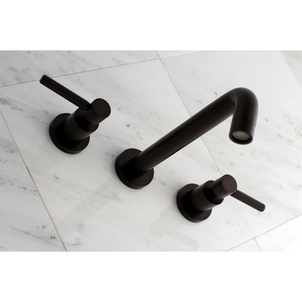 Kingston Brass Two-Handle Wall Mount Tub Faucet, Oil Rubbed Bronze