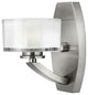 Hinkley Meridian Single Light Vanity, Brushed Nickel