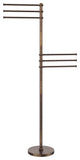 Towel Stand with 6 Pivoting 12" Arms, Venetian Bronze