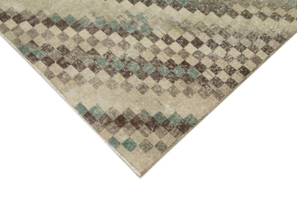 Rug N Carpet - Handwoven Anatolian 6' 5'' x 9' 10'' Distressed Vintage Rug