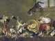 Tile Mural Cats Fighting in A Larder By Paul De Vos, 6"x8", Matte