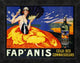 "Fap' Anis, ca. 1920-1930" Framed Canvas Giclee by Delval, 18"x14"
