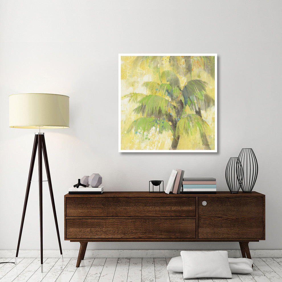 "Breezy Palm II" Digital Paper Print by Albena Hristova, 42"x42"