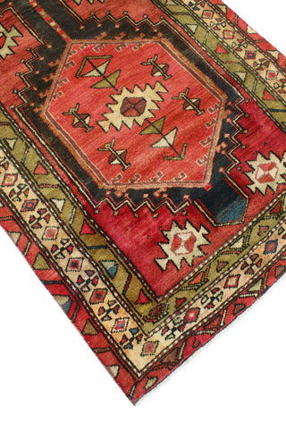 Fine Vintage Distressed Roshanak Red/Charcoal Runner, 3'2 x 7'7