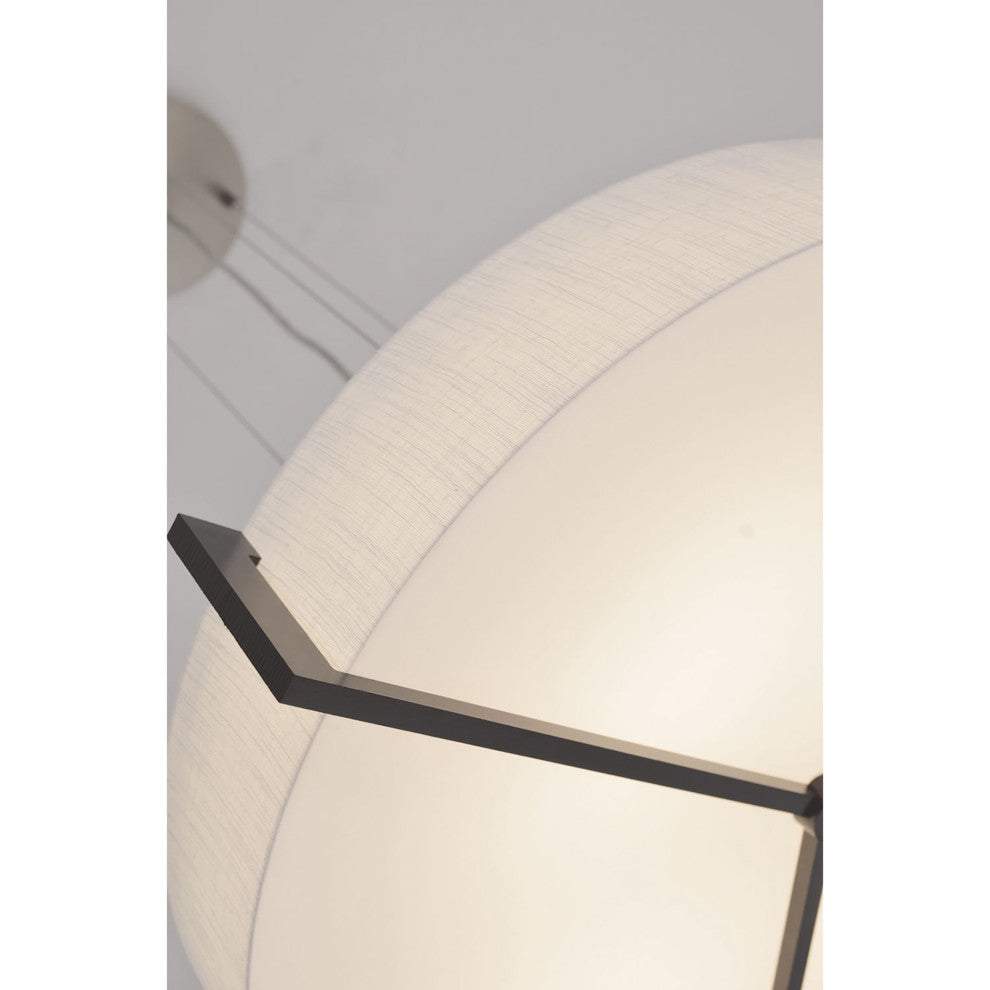 Apex Pendant LED 30W, Espresso/Linen White